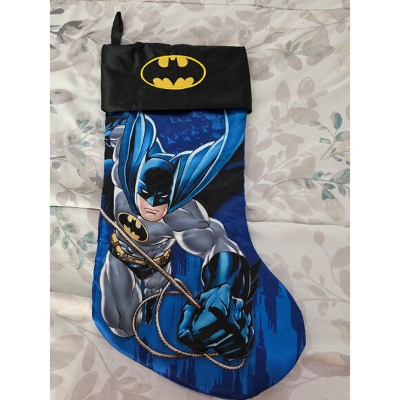 DC COMICS KURT S. ADLER CHRISTMAS/HOLIDAY "BATMAN" HANGING STOCKING - Picture 1 of 5